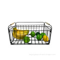 Stackable Metal Wire Bowl with Banana Hangers for Kitchen Storage